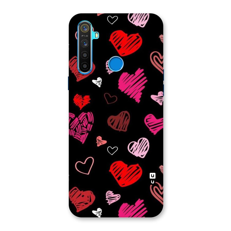 Hearts Art Pattern Back Case for Realme 5