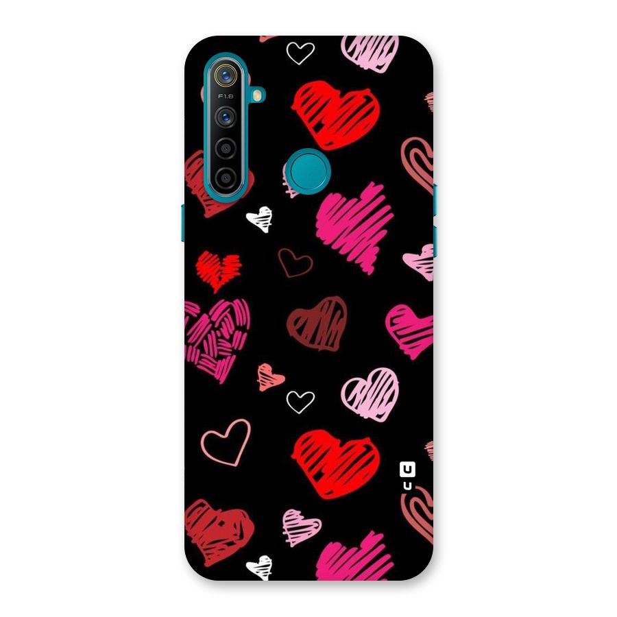 Hearts Art Pattern Back Case for Realme 5i