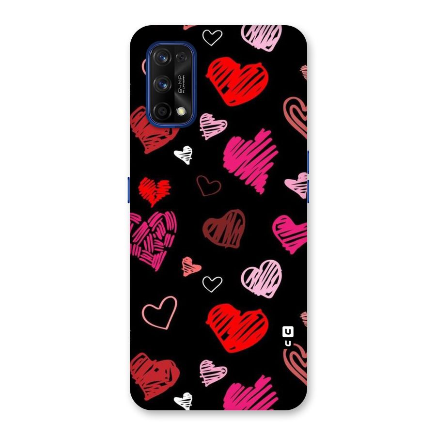 Hearts Art Pattern Back Case for Realme 7 Pro