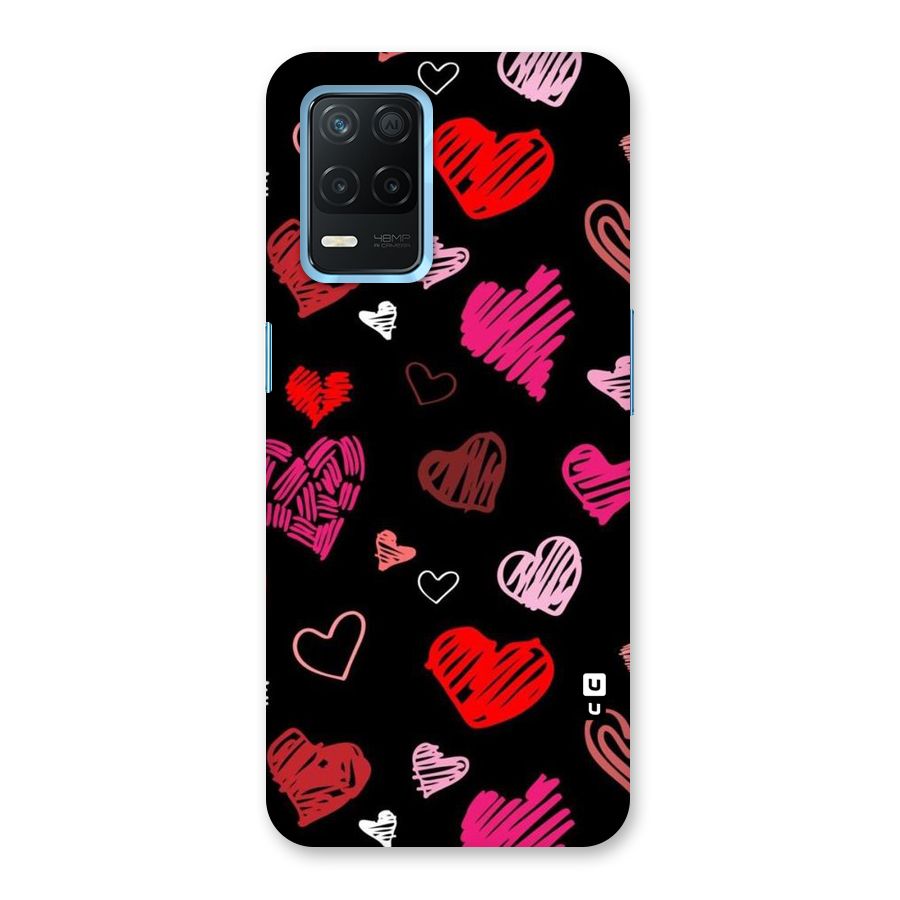 Hearts Art Pattern Back Case for Realme 8 5G