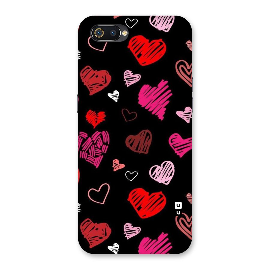 Hearts Art Pattern Back Case for Realme C2