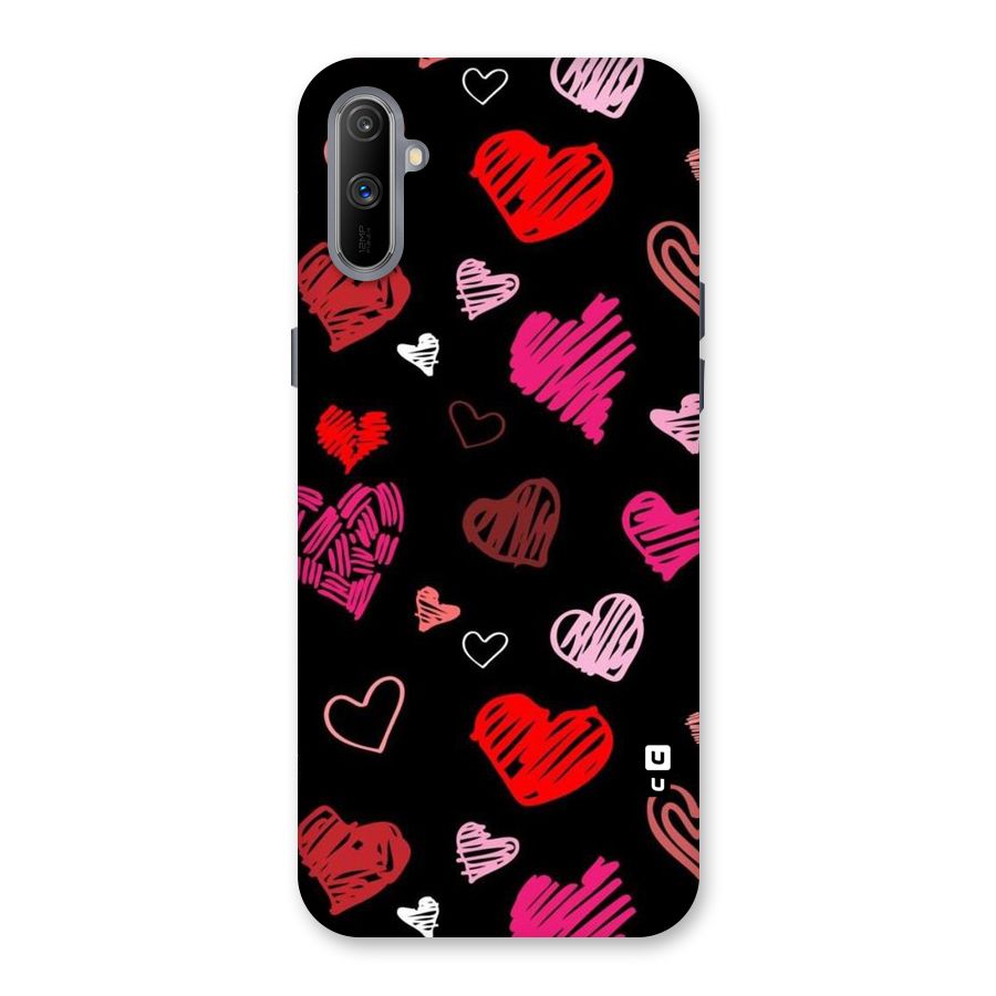 Hearts Art Pattern Back Case for Realme C3