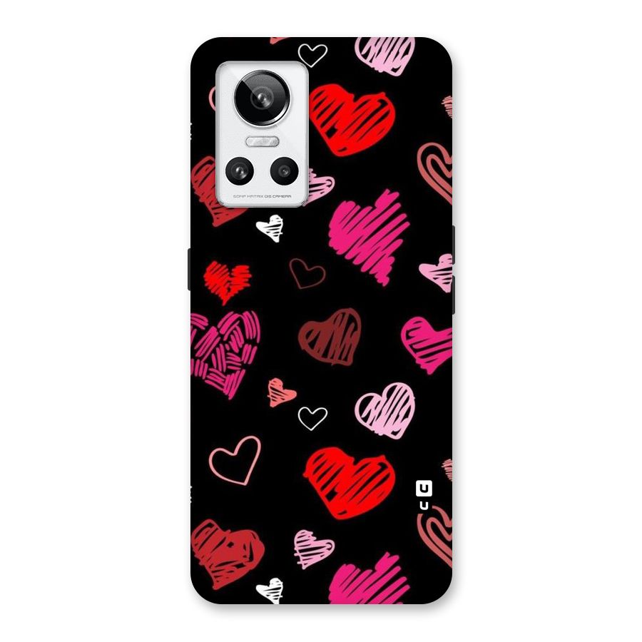 Hearts Art Pattern Back Case for Realme GT Neo 3