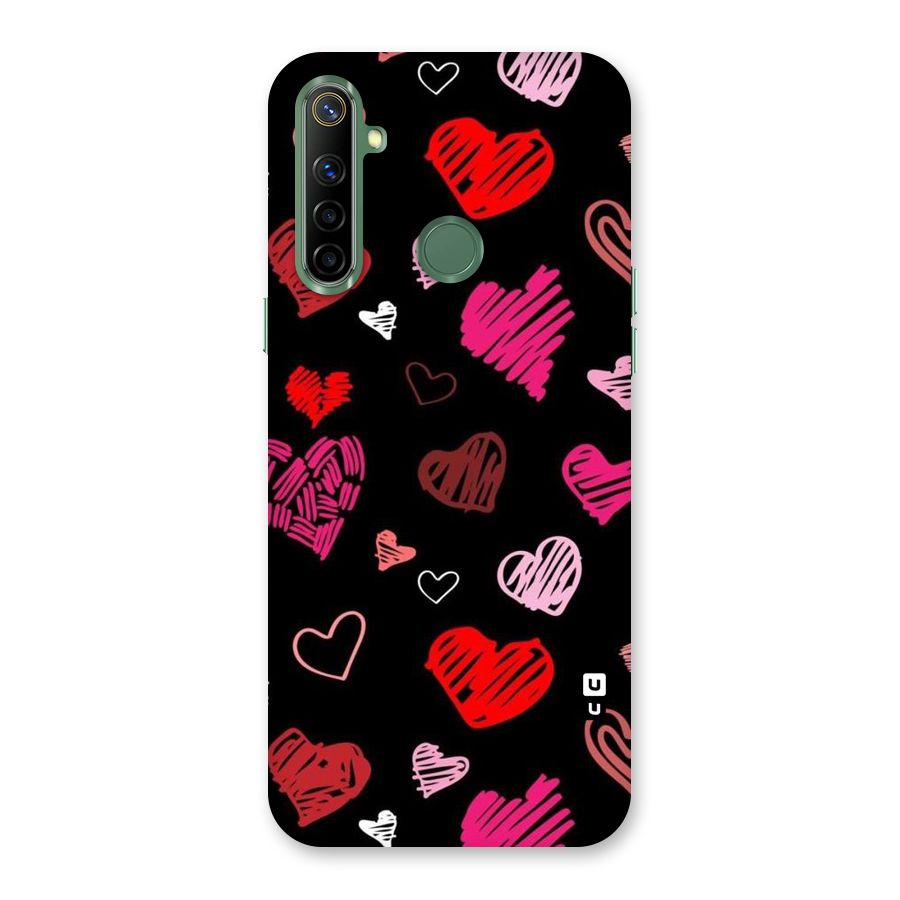 Hearts Art Pattern Back Case for Realme Narzo 10