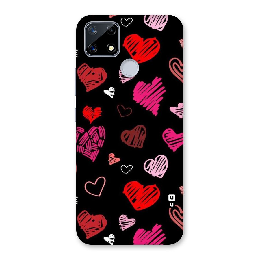 Hearts Art Pattern Back Case for Realme Narzo 20