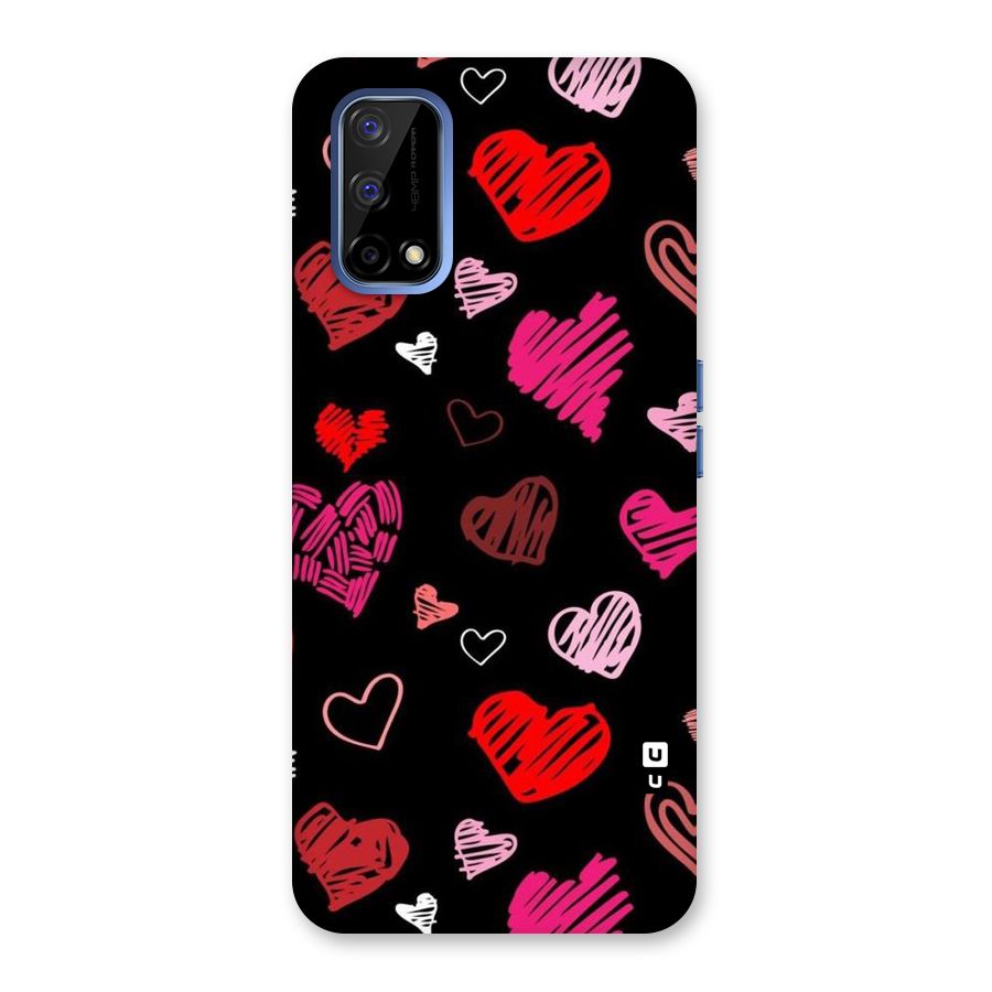 Hearts Art Pattern Back Case for Realme Narzo 30 Pro
