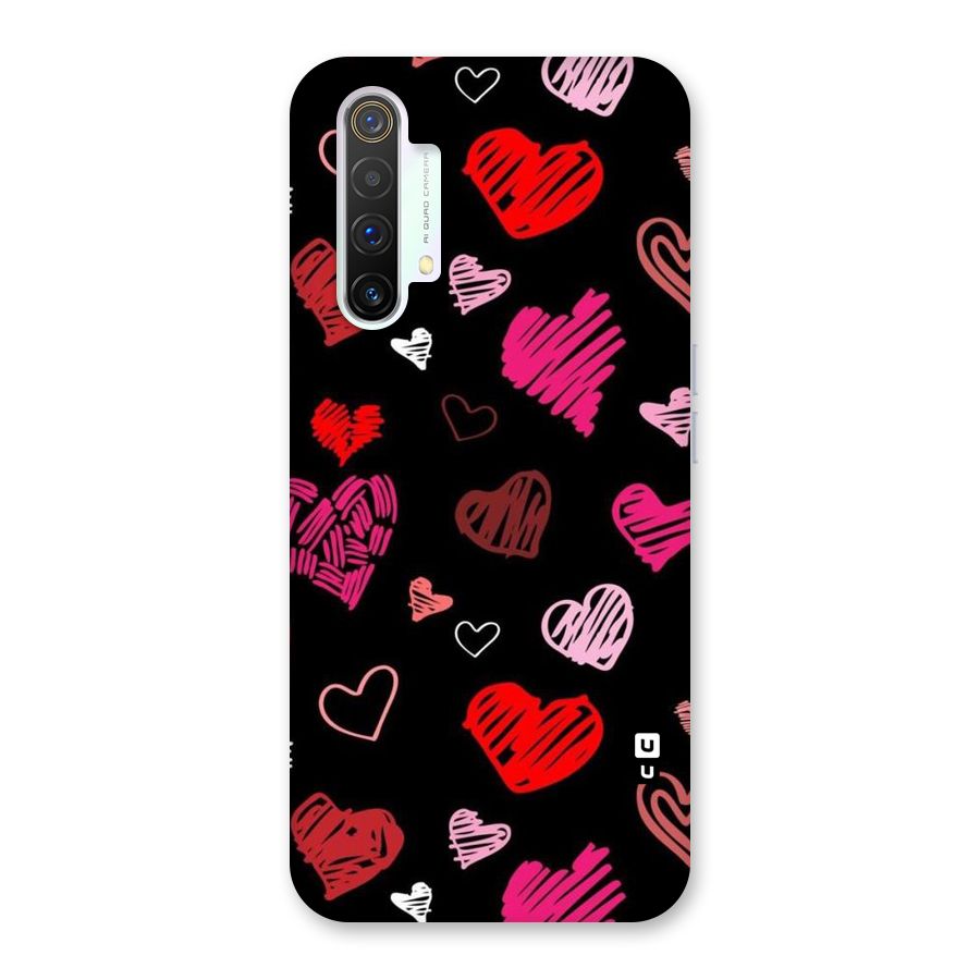 Hearts Art Pattern Back Case for Realme X3 SuperZoom