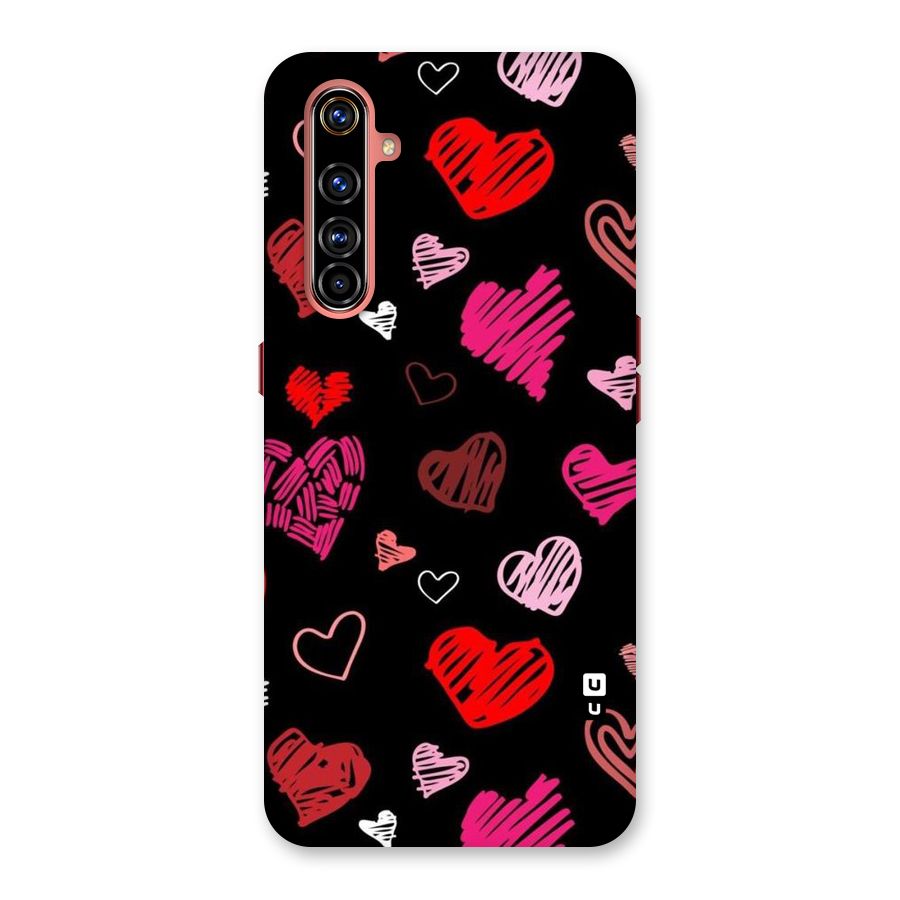 Hearts Art Pattern Back Case for Realme X50 Pro