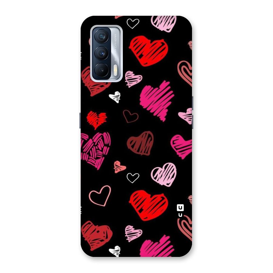 Hearts Art Pattern Back Case for Realme X7