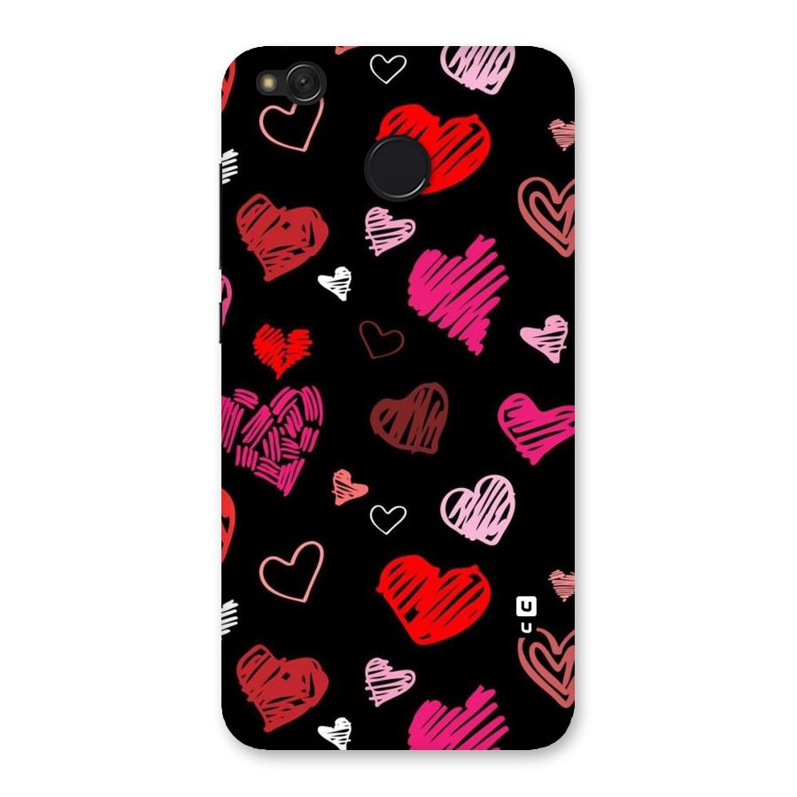 Hearts Art Pattern Back Case for Redmi 4
