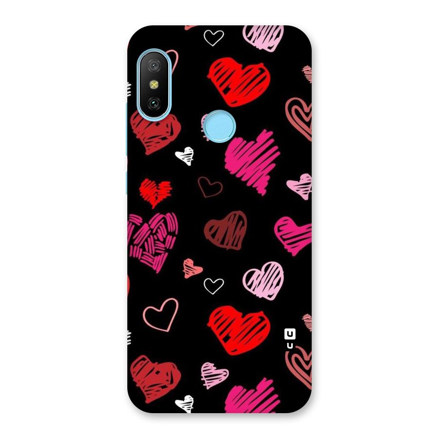 Hearts Art Pattern Back Case for Redmi 6 Pro