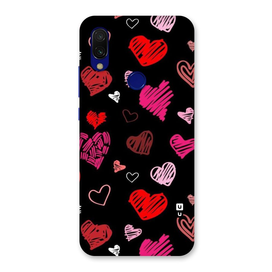 Hearts Art Pattern Back Case for Redmi 7