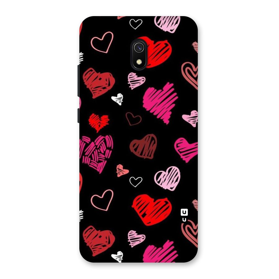 Hearts Art Pattern Back Case for Redmi 8A
