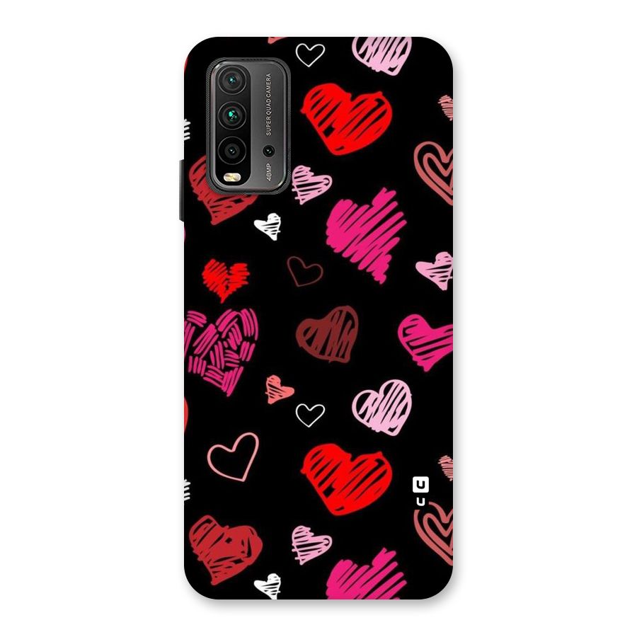 Hearts Art Pattern Back Case for Redmi 9 Power