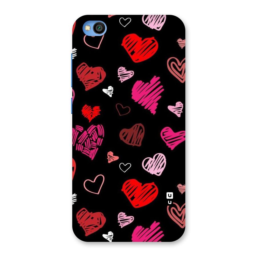 Hearts Art Pattern Back Case for Redmi Go