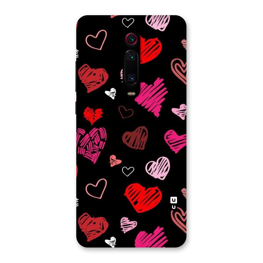 Hearts Art Pattern Back Case for Redmi K20