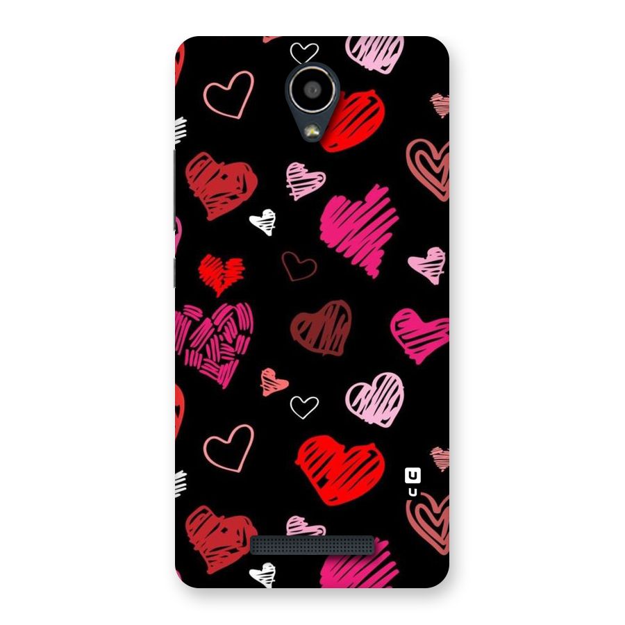 Hearts Art Pattern Back Case for Redmi Note 2
