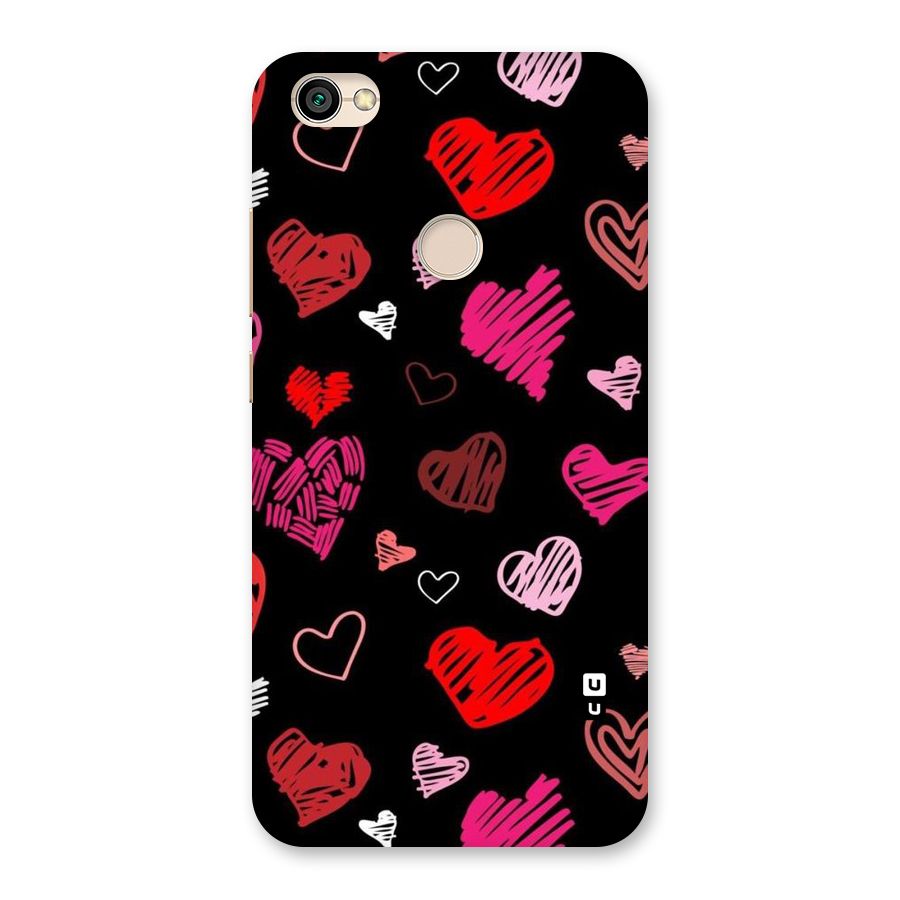 Hearts Art Pattern Back Case for Redmi Y1 2017