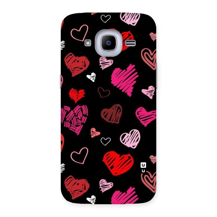 Hearts Art Pattern Back Case for Samsung Galaxy J2 Pro