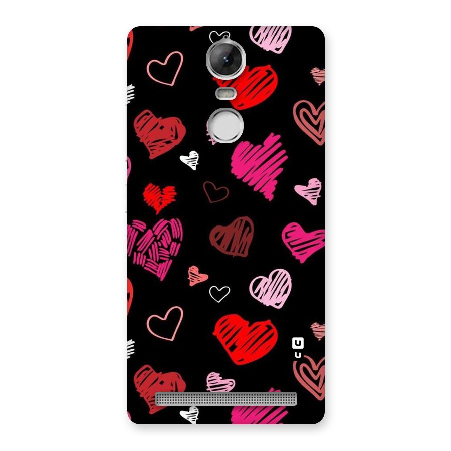 Hearts Art Pattern Back Case for Vibe K5 Note