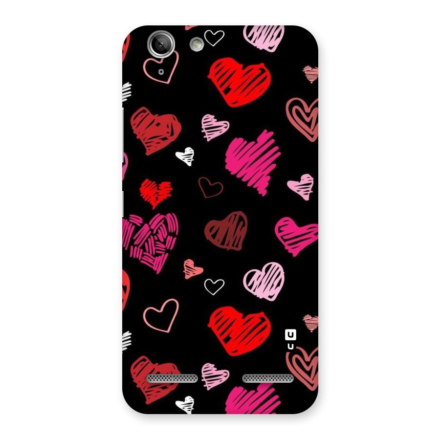 Hearts Art Pattern Back Case for Vibe K5 Plus