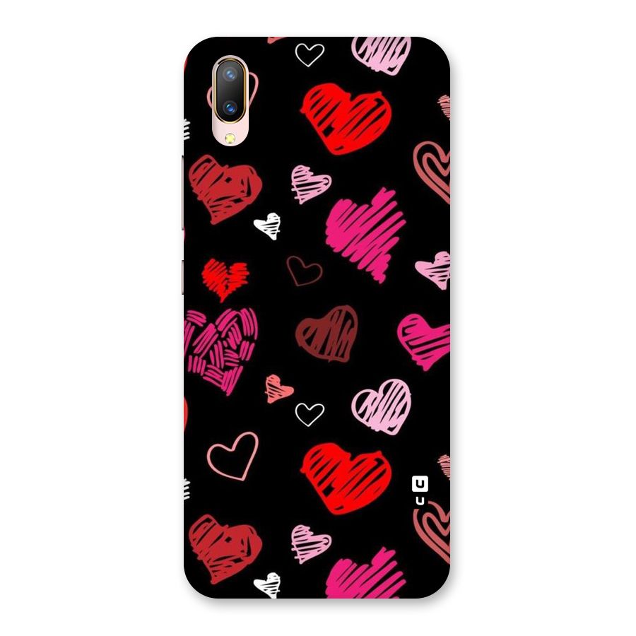 Hearts Art Pattern Back Case for Vivo V11 Pro