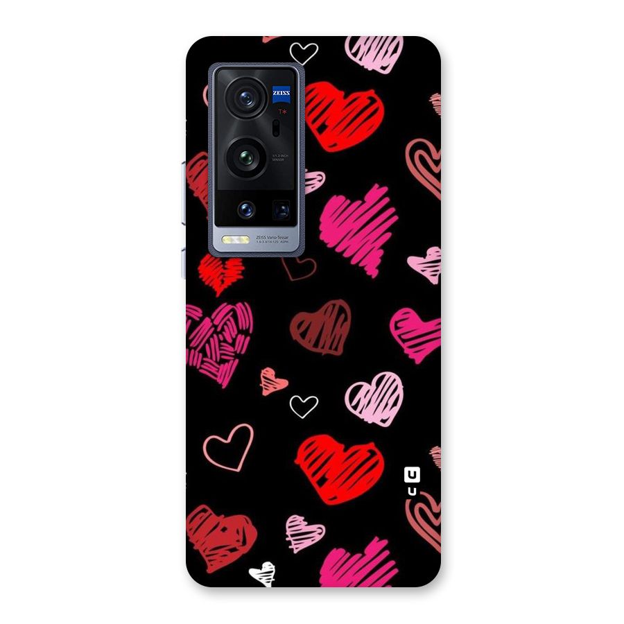 Hearts Art Pattern Back Case for Vivo X60 Pro Plus