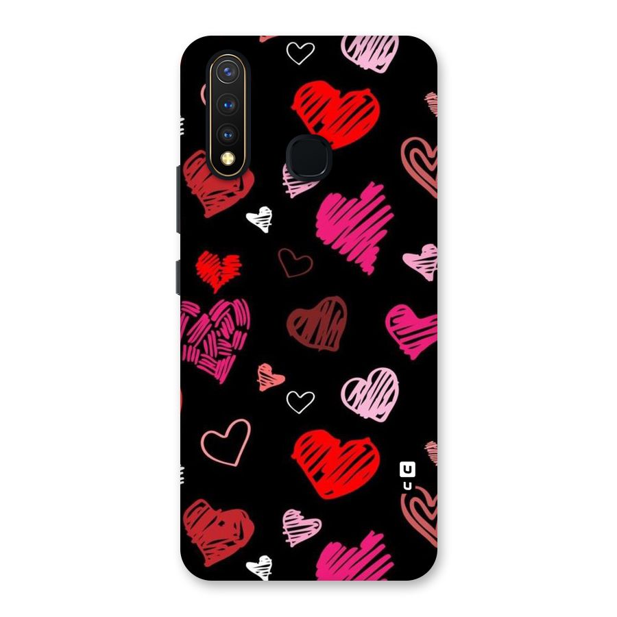 Hearts Art Pattern Back Case for Vivo Y19