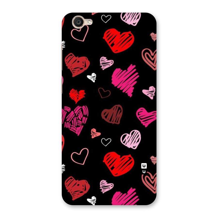 Hearts Art Pattern Back Case for Vivo Y55s