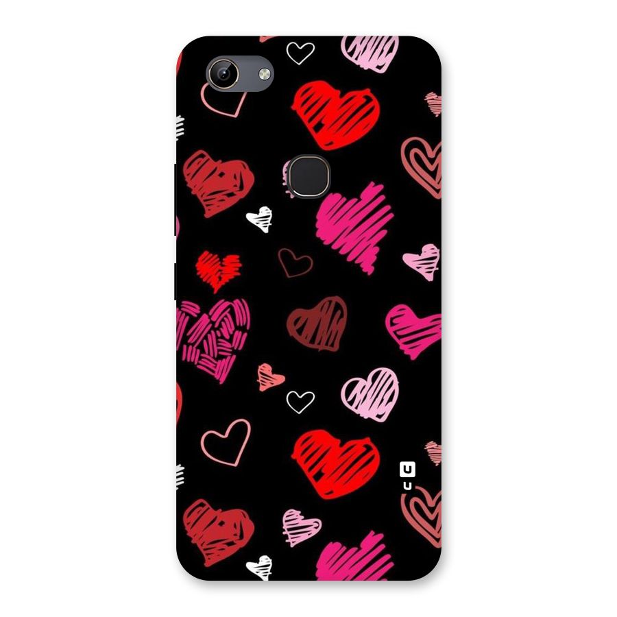 Hearts Art Pattern Back Case for Vivo Y81