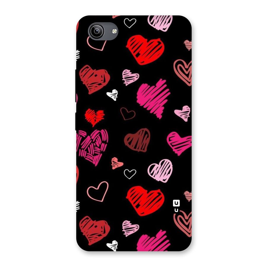 Hearts Art Pattern Back Case for Vivo Y81i