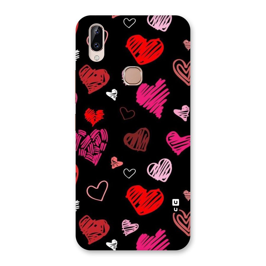 Hearts Art Pattern Back Case for Vivo Y83 Pro