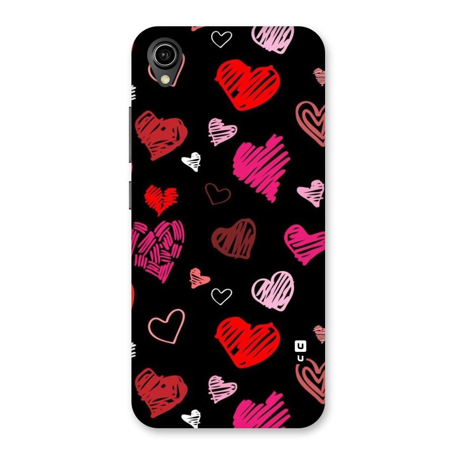 Hearts Art Pattern Back Case for Vivo Y90