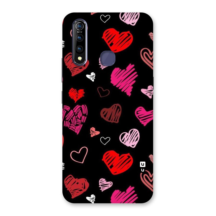 Hearts Art Pattern Back Case for Vivo Z1 Pro