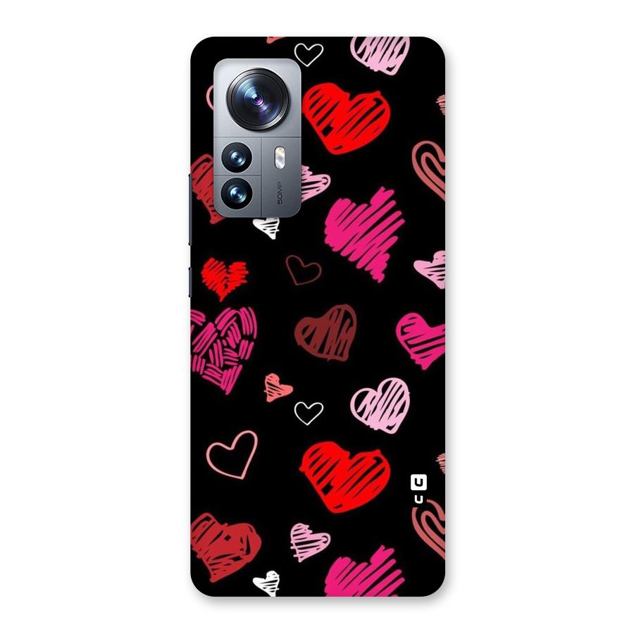 Hearts Art Pattern Back Case for Xiaomi 12 Pro