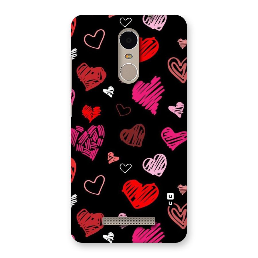 Hearts Art Pattern Back Case for Xiaomi Redmi Note 3