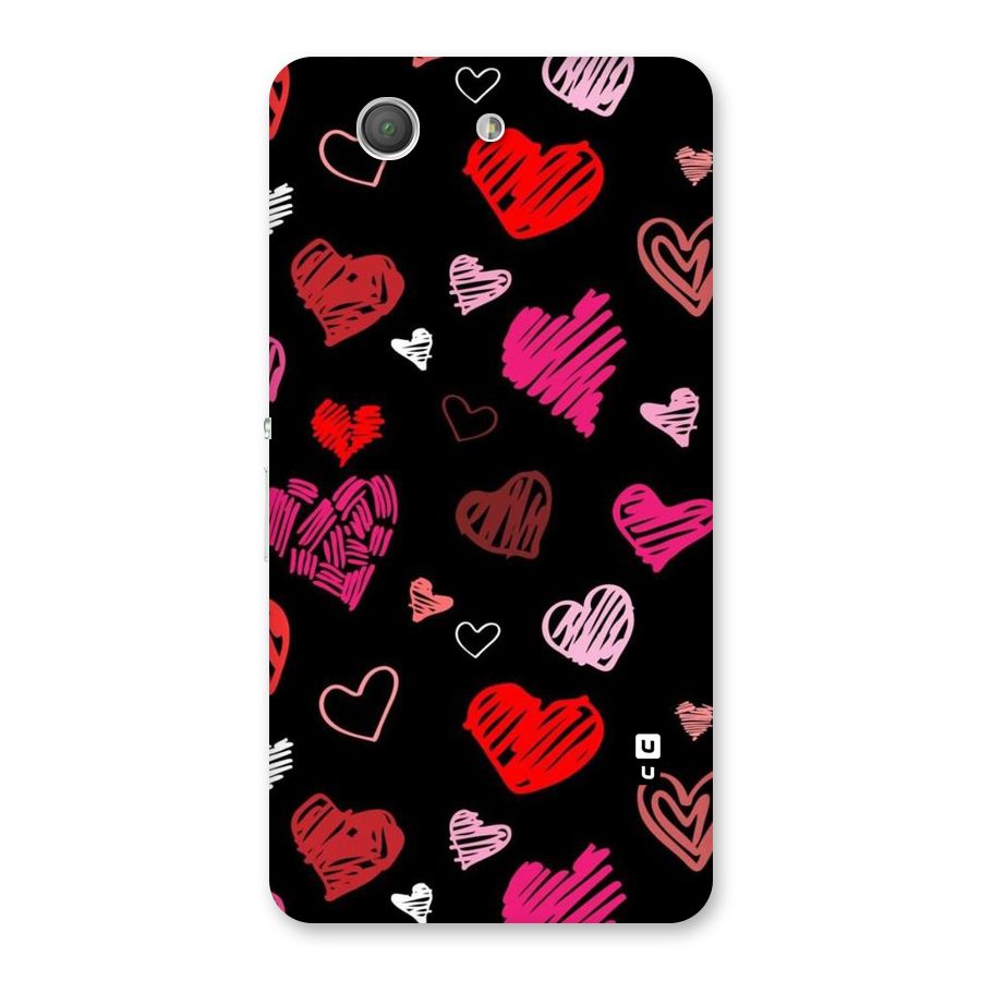 Hearts Art Pattern Back Case for Xperia Z3 Compact