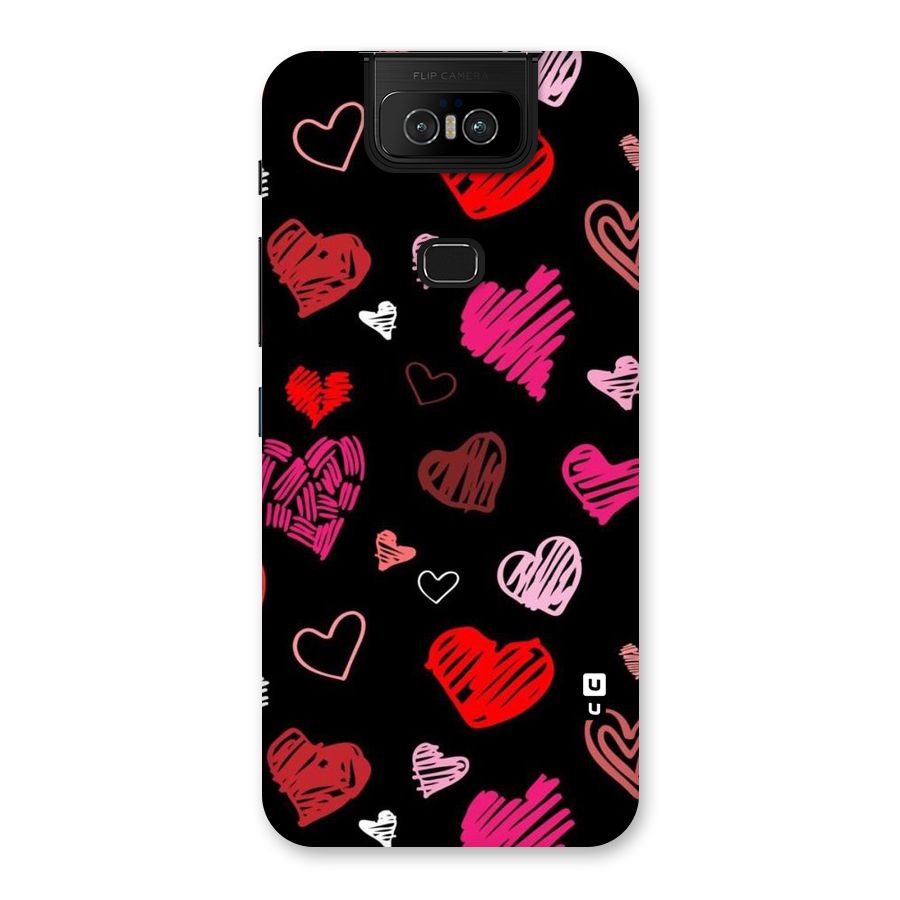 Hearts Art Pattern Back Case for Zenfone 6z