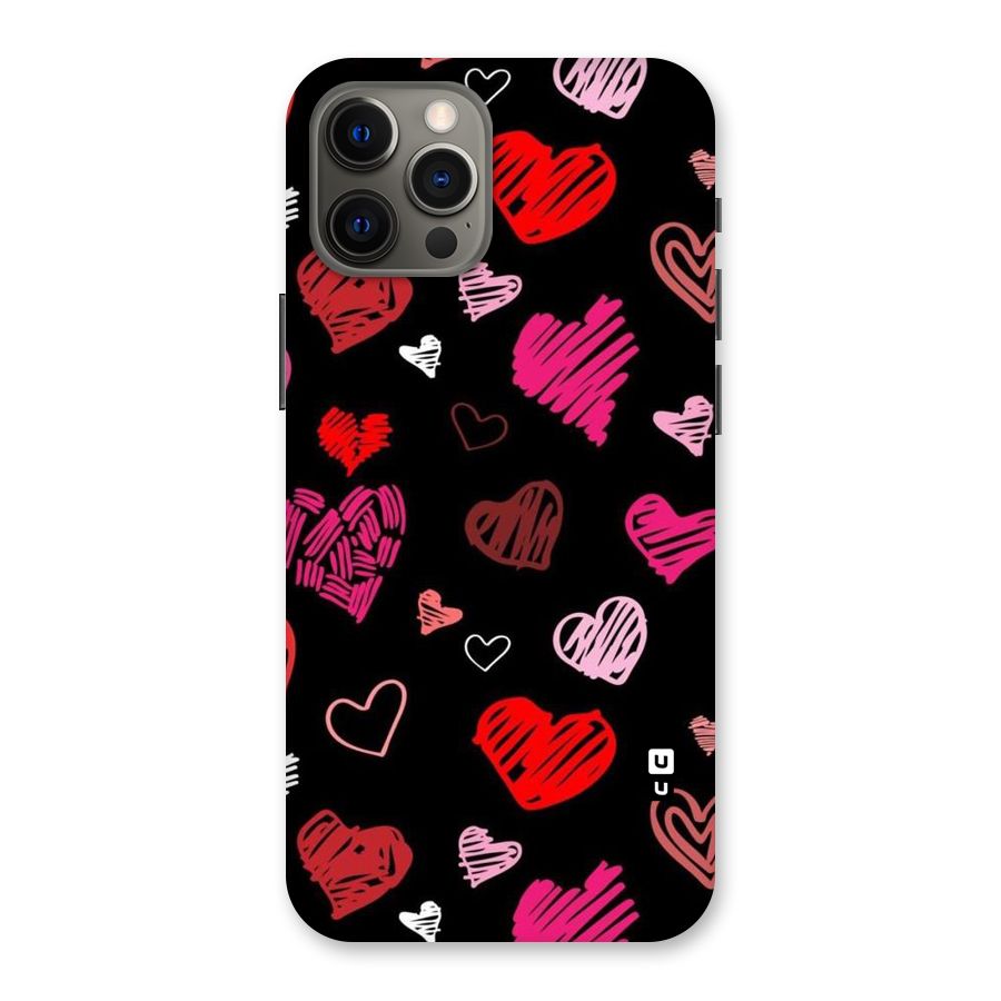 Hearts Art Pattern Back Case for iPhone 12 Pro Max