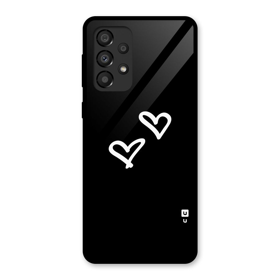 Hearts Love Glass Back Case for Galaxy A33 5G