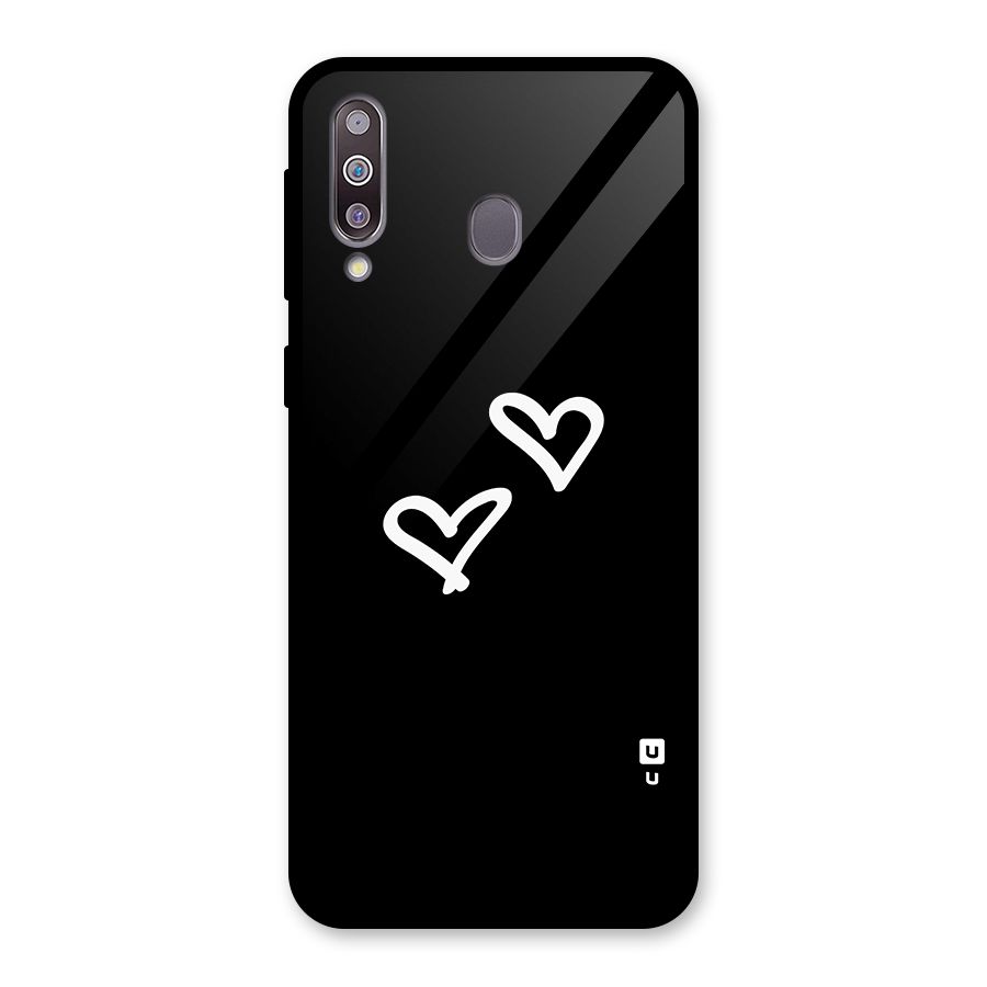 Hearts Love Glass Back Case for Galaxy M30