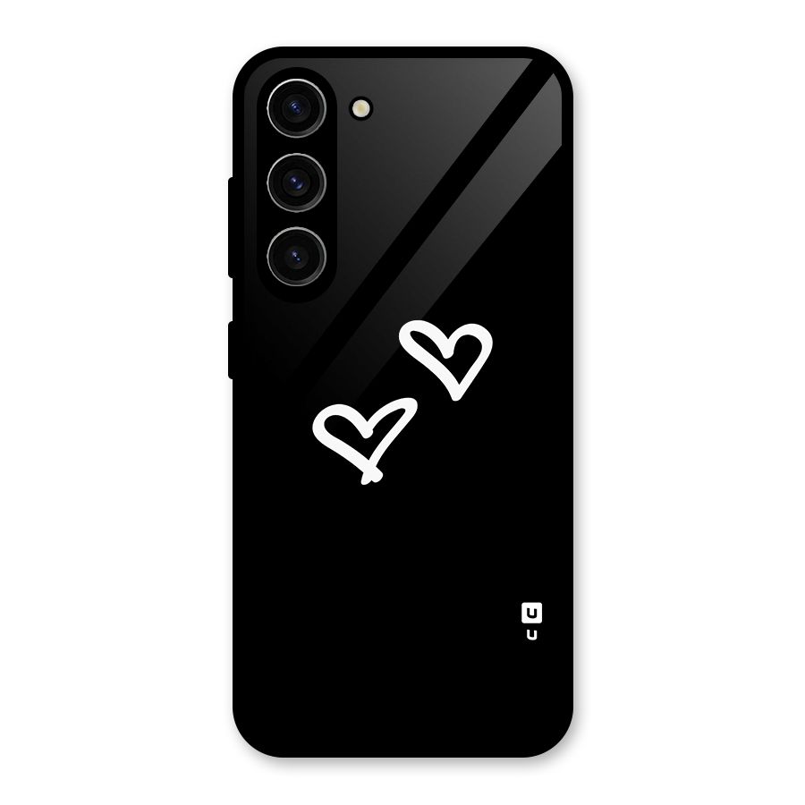 Hearts Love Glass Back Case for Galaxy S23