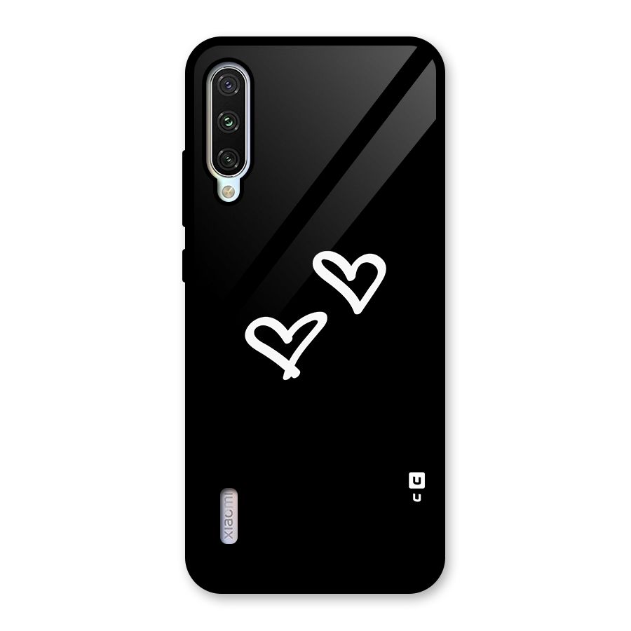 Hearts Love Glass Back Case for Mi A3