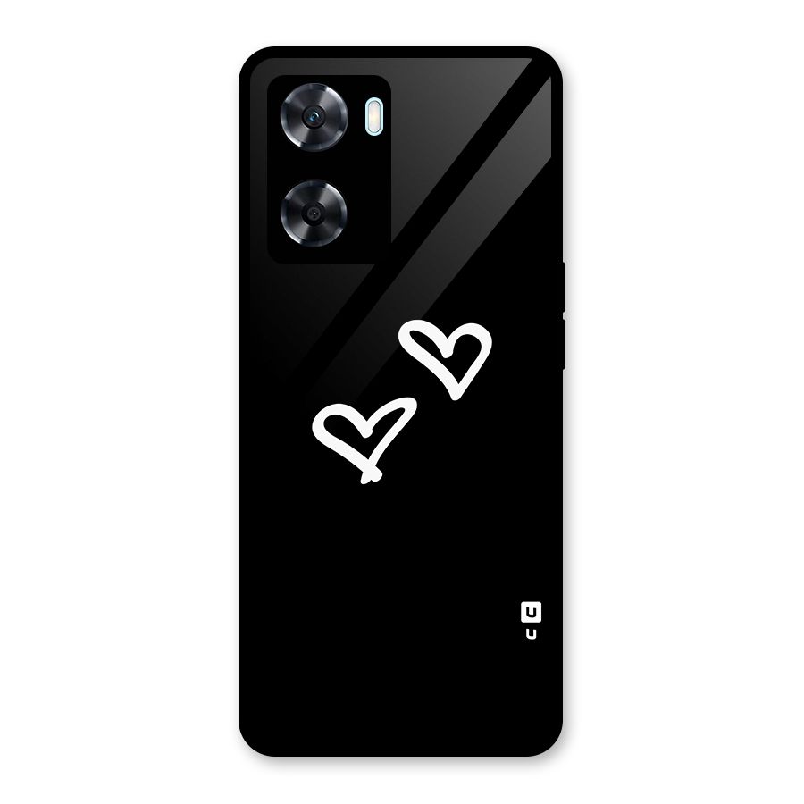 Hearts Love Glass Back Case for Oppo A77