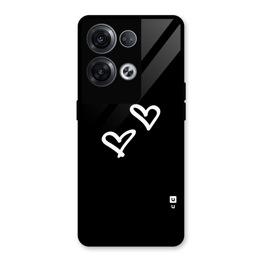 Hearts Love Glass Back Case for Oppo Reno8 Pro 5G