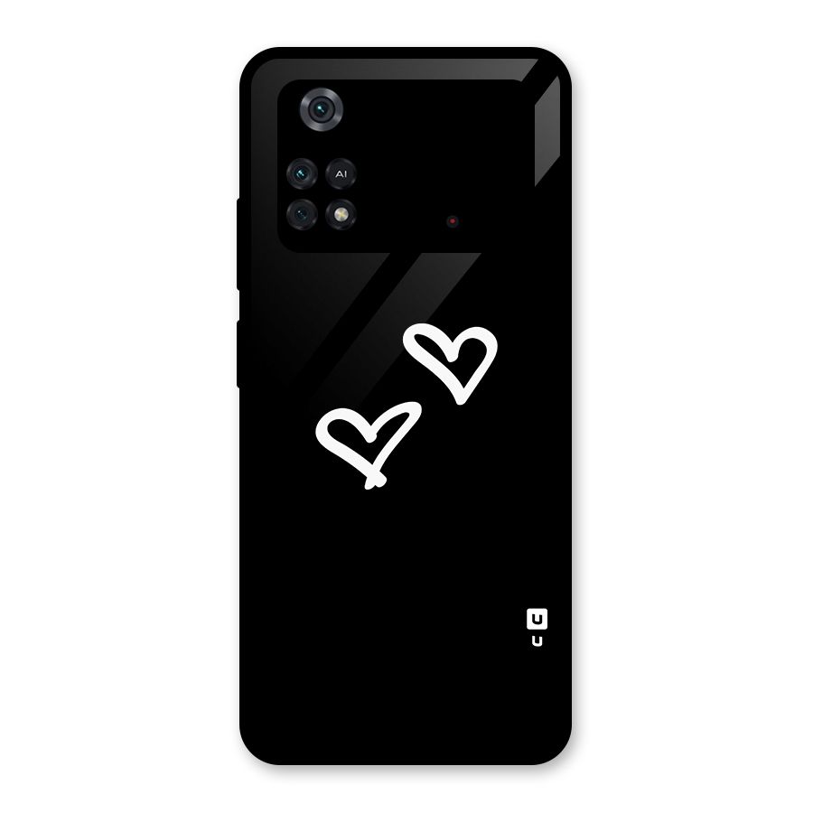 Hearts Love Glass Back Case for Poco M4 Pro 4G