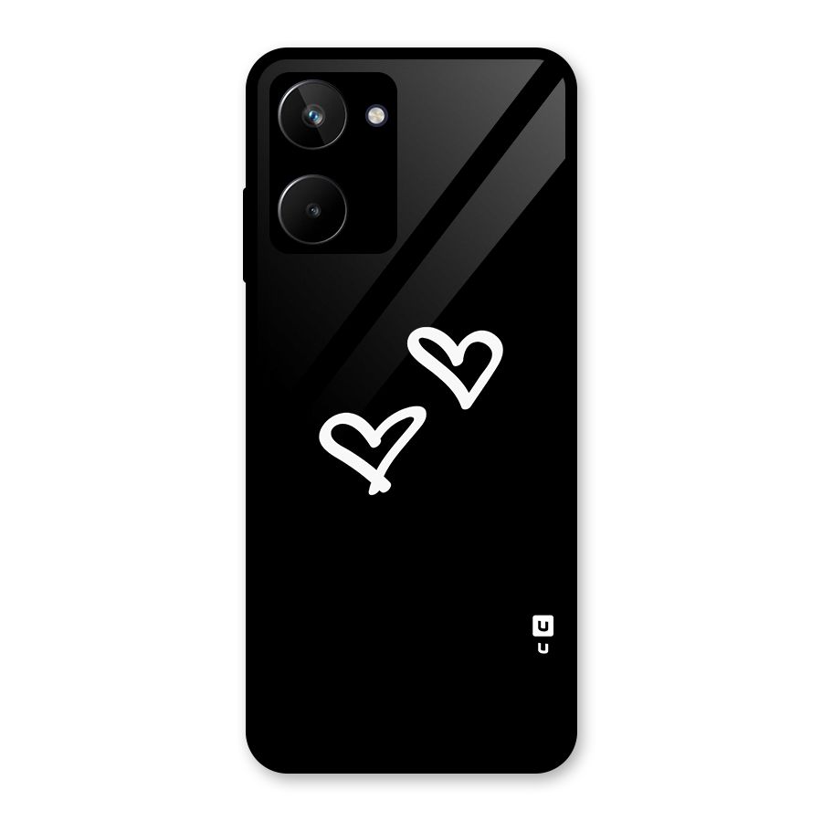 Hearts Love Glass Back Case for Realme 10