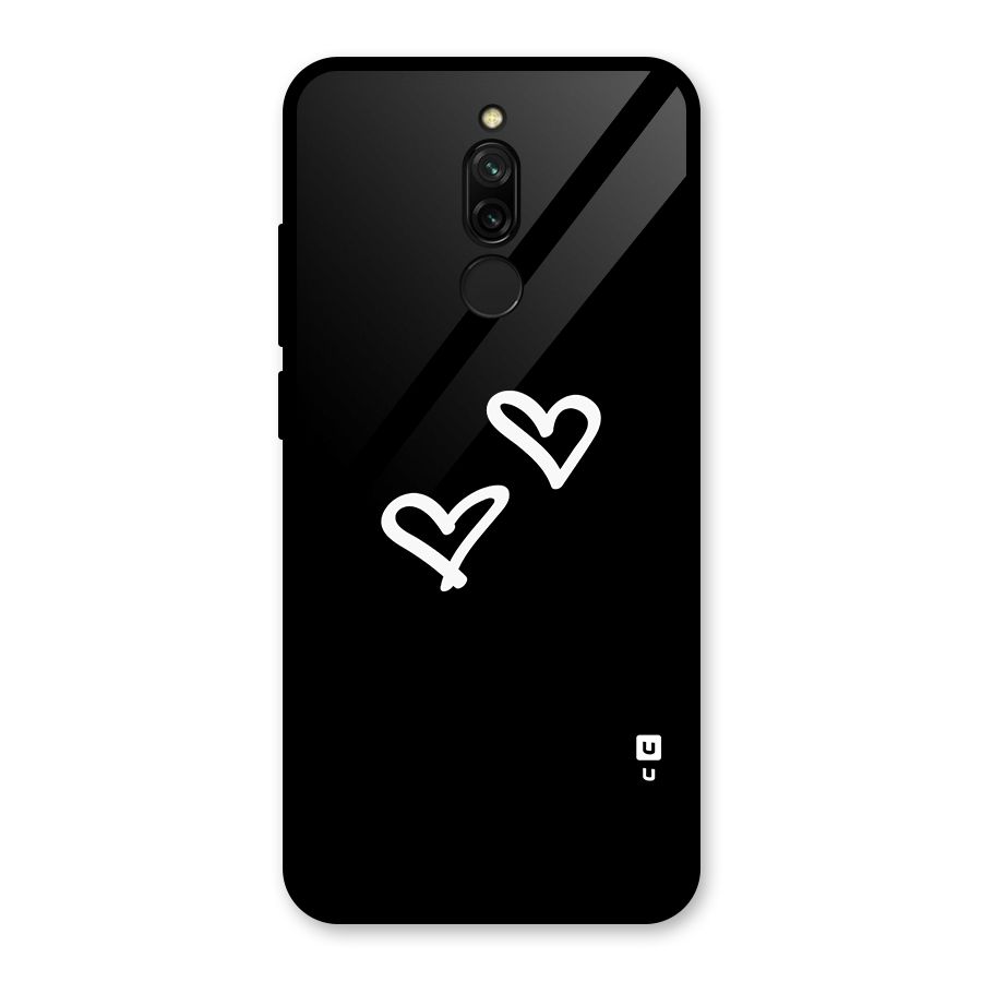 Hearts Love Glass Back Case for Redmi 8