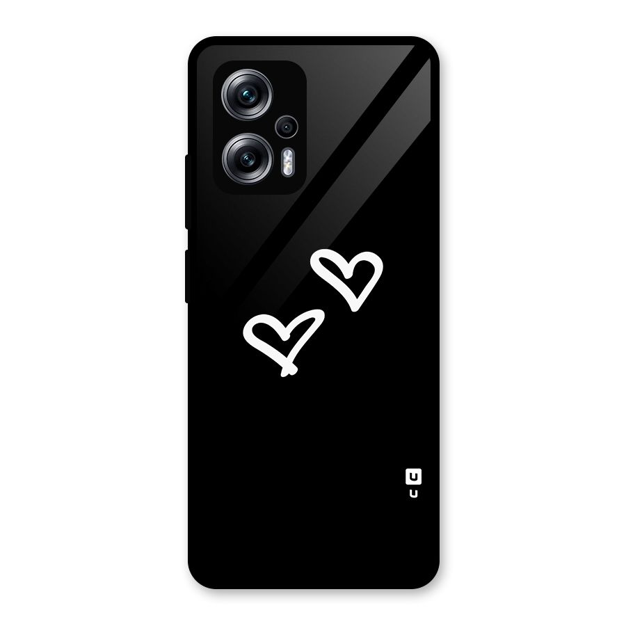 Hearts Love Glass Back Case for Redmi K50i