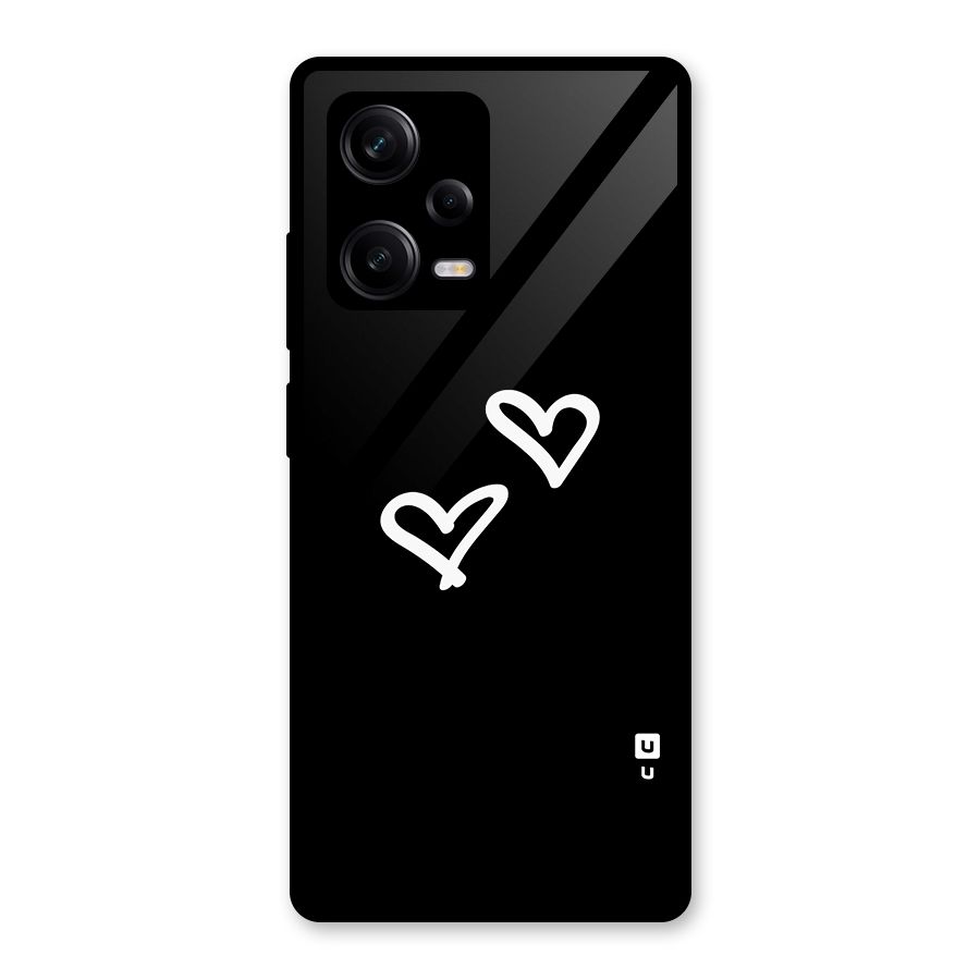 Hearts Love Glass Back Case for Redmi Note 12 Pro